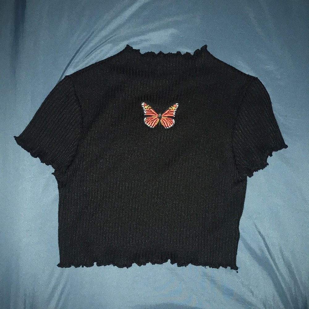 butterfly crop top